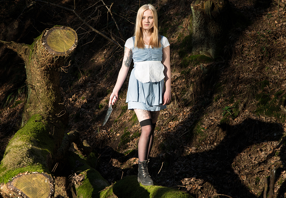 Alice im Wunderland Fotoshooting